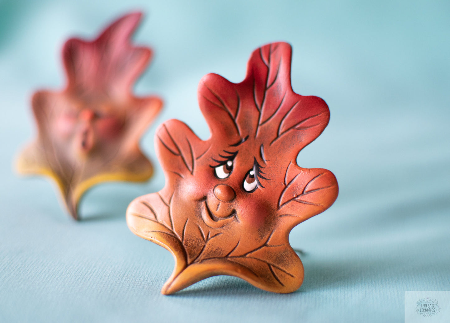 Oak Leaf Set | Pair Of Leaves | Fall Entryway Decor