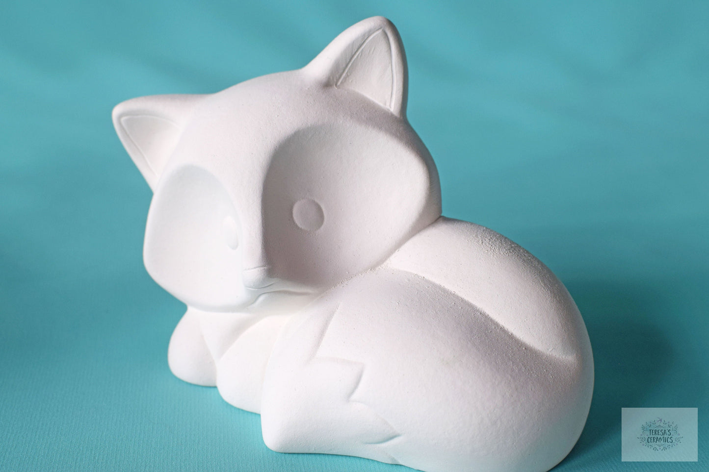 Woodland Fox | Ready To Paint | Ceramic Bisque | Do It Yourself | Paint Party | Unpainted Ceramic | Fox Statue | Miniature Fox