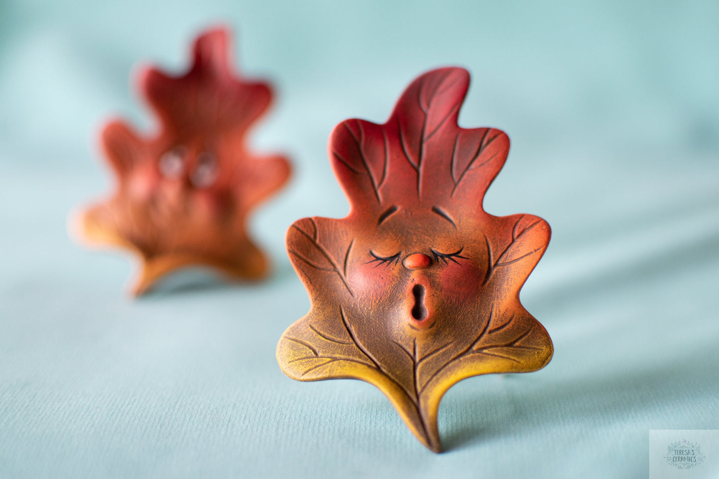 Oak Leaf Set | Pair Of Leaves | Fall Entryway Decor