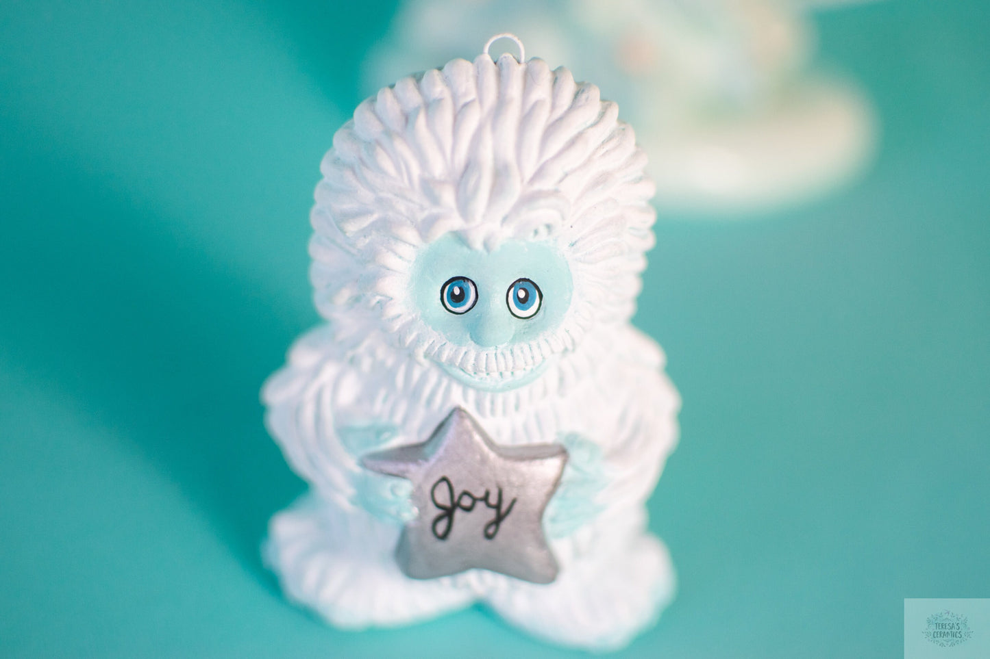 Yeti Holiday Ornament | Ceramic Yeti | Abominable Snowman | Christmas Ornament | Winter Wonderland