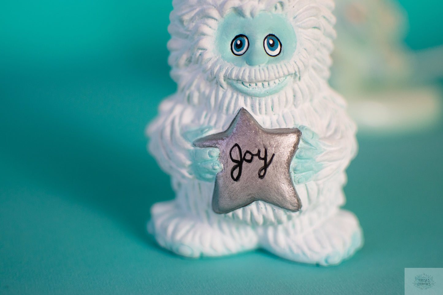 Yeti Holiday Ornament | Ceramic Yeti | Abominable Snowman | Christmas Ornament | Winter Wonderland