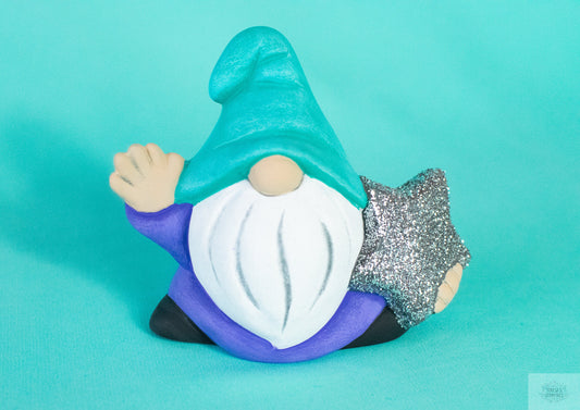 New Year Gnome | Wizard The Gnome | Magical Star Gnome | Glitter Garden Gnome