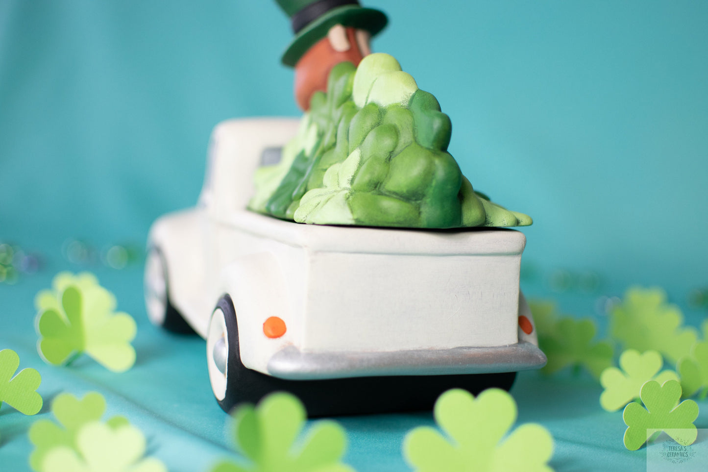 St. Patrick's Day Truck | Four Leaf Clovers | Leprechaun With Pot of Gold