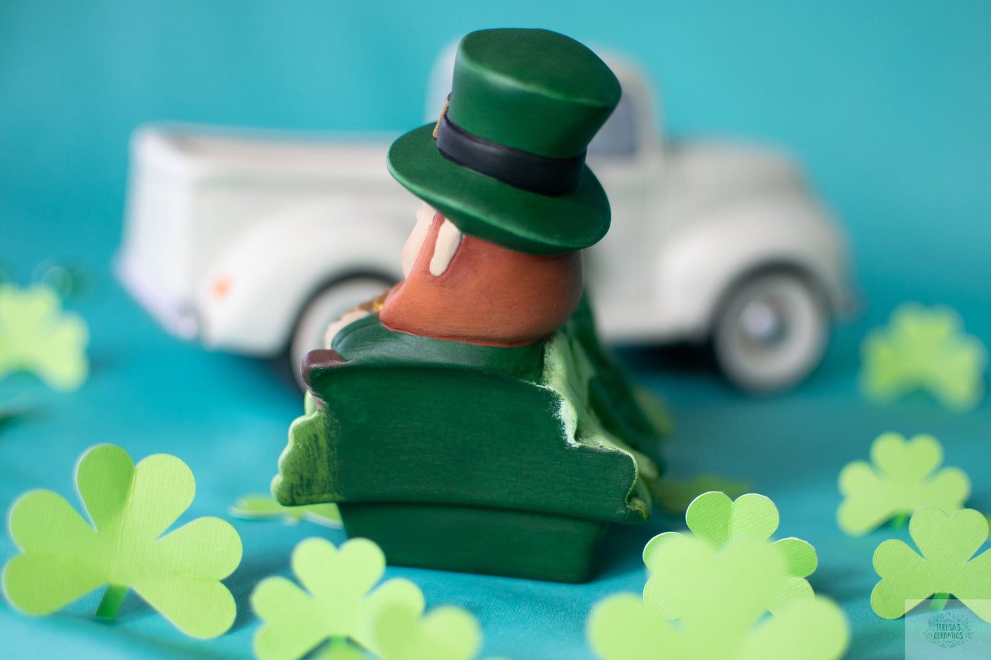 St. Patrick's Day Truck | Four Leaf Clovers | Leprechaun With Pot of Gold