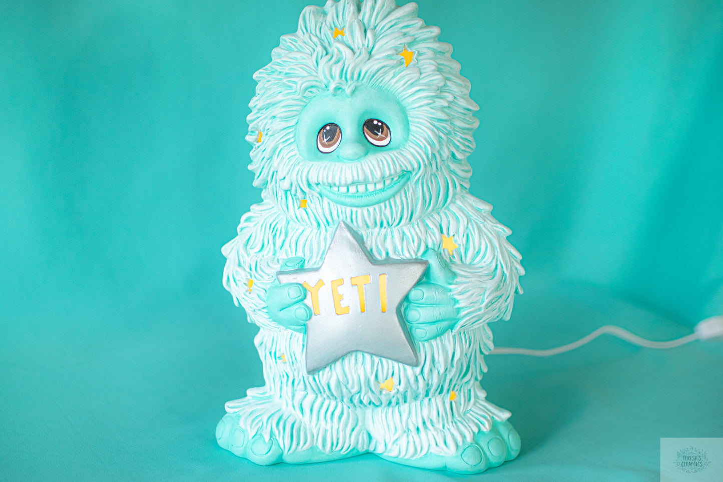 Large Yeti Lamp | Snowy Night Light