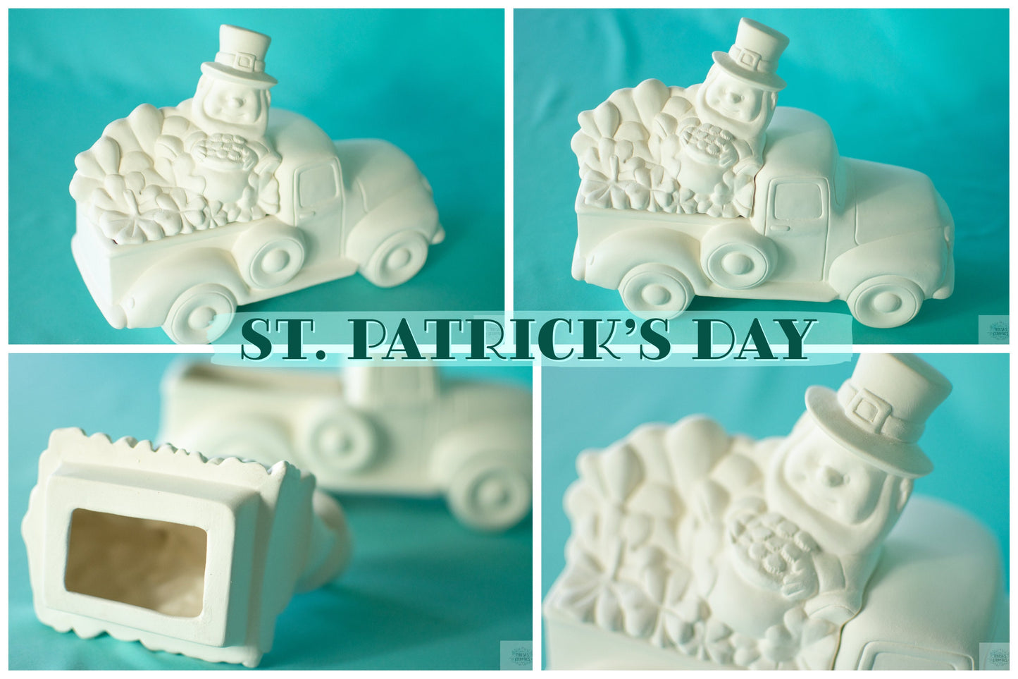 Bisque Truck Insert | Fall Sunflower Truck | Valentine's Day Truck | St. Patrick's Day Decor | Clay Magic Bisque | Pickup Truck DIY