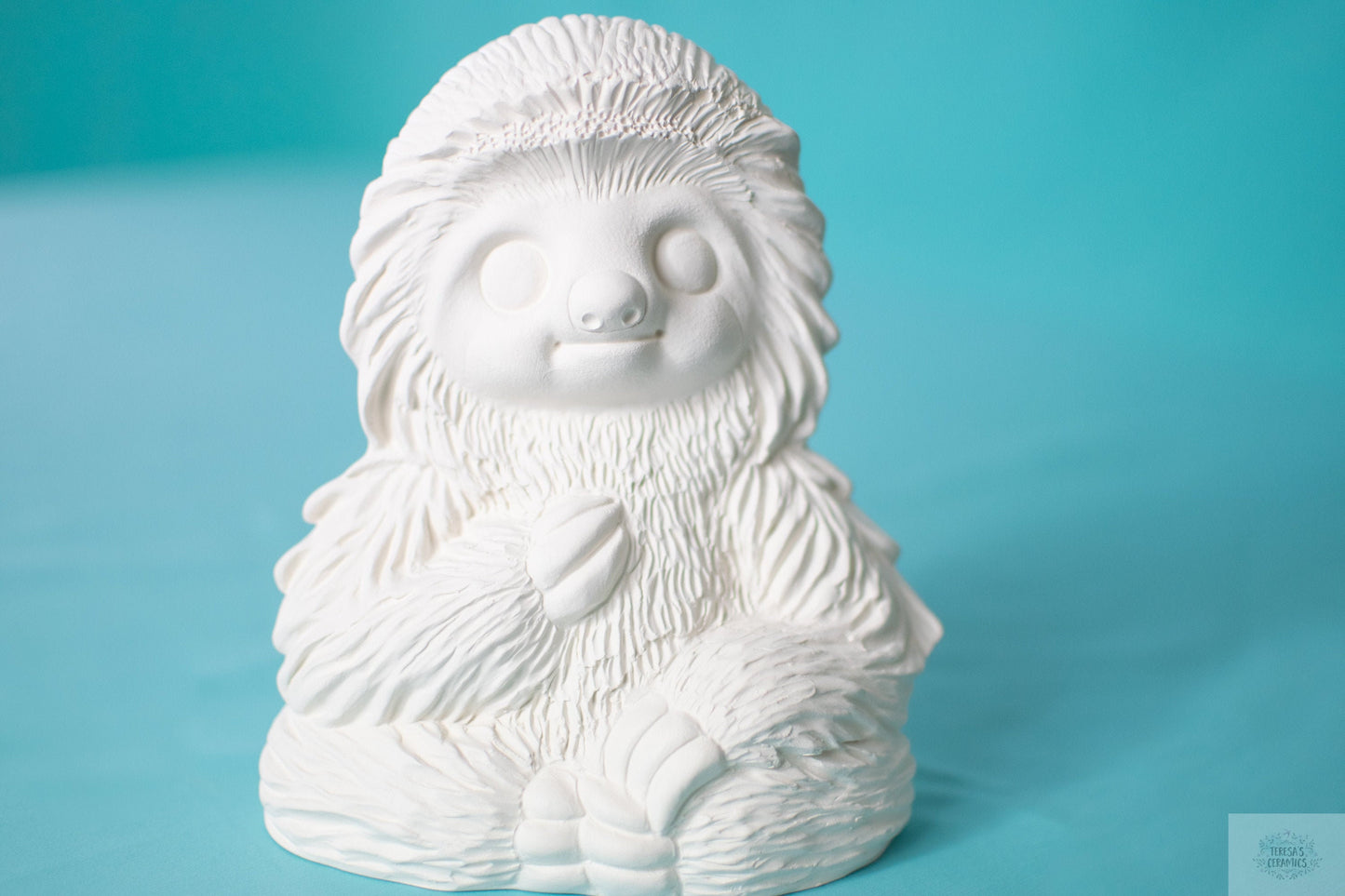 Sloth DIY Gift | Ready To Paint | Ceramic Bisque Animal | Garden Statue