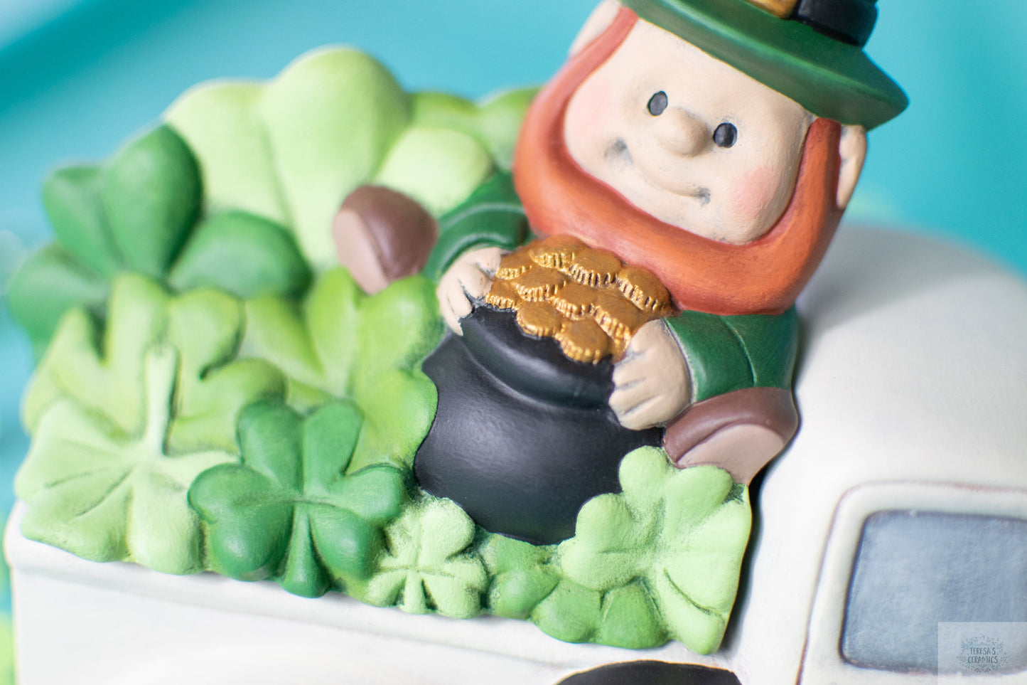 St. Patrick's Day Truck | Four Leaf Clovers | Leprechaun With Pot of Gold