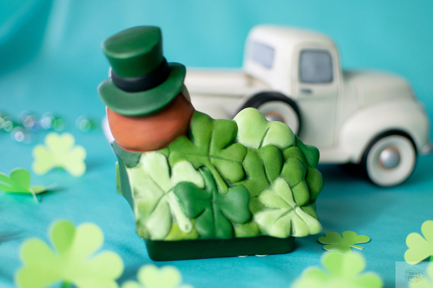 St. Patrick's Day Truck | Four Leaf Clovers | Leprechaun With Pot of Gold