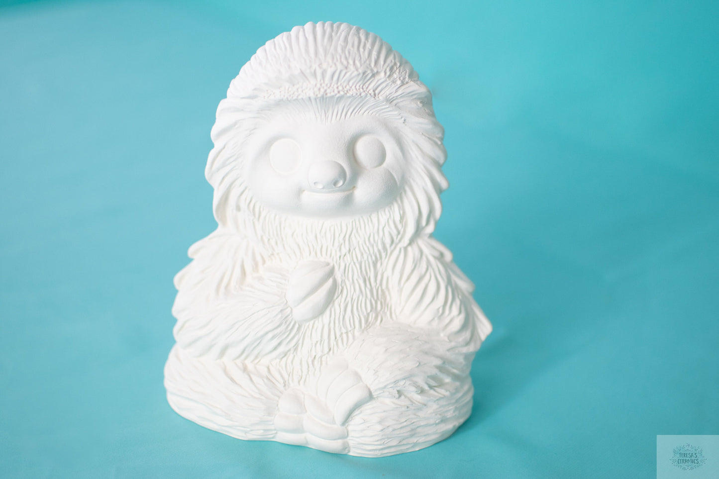 Sloth DIY Gift | Ready To Paint | Ceramic Bisque Animal | Garden Statue