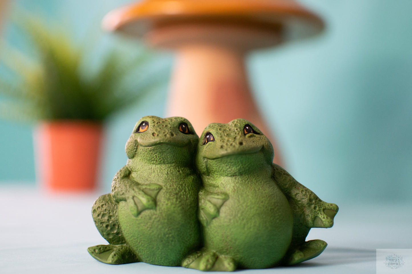 Frog and Toad | Toad Figurine | Cake Topper | Garden Art