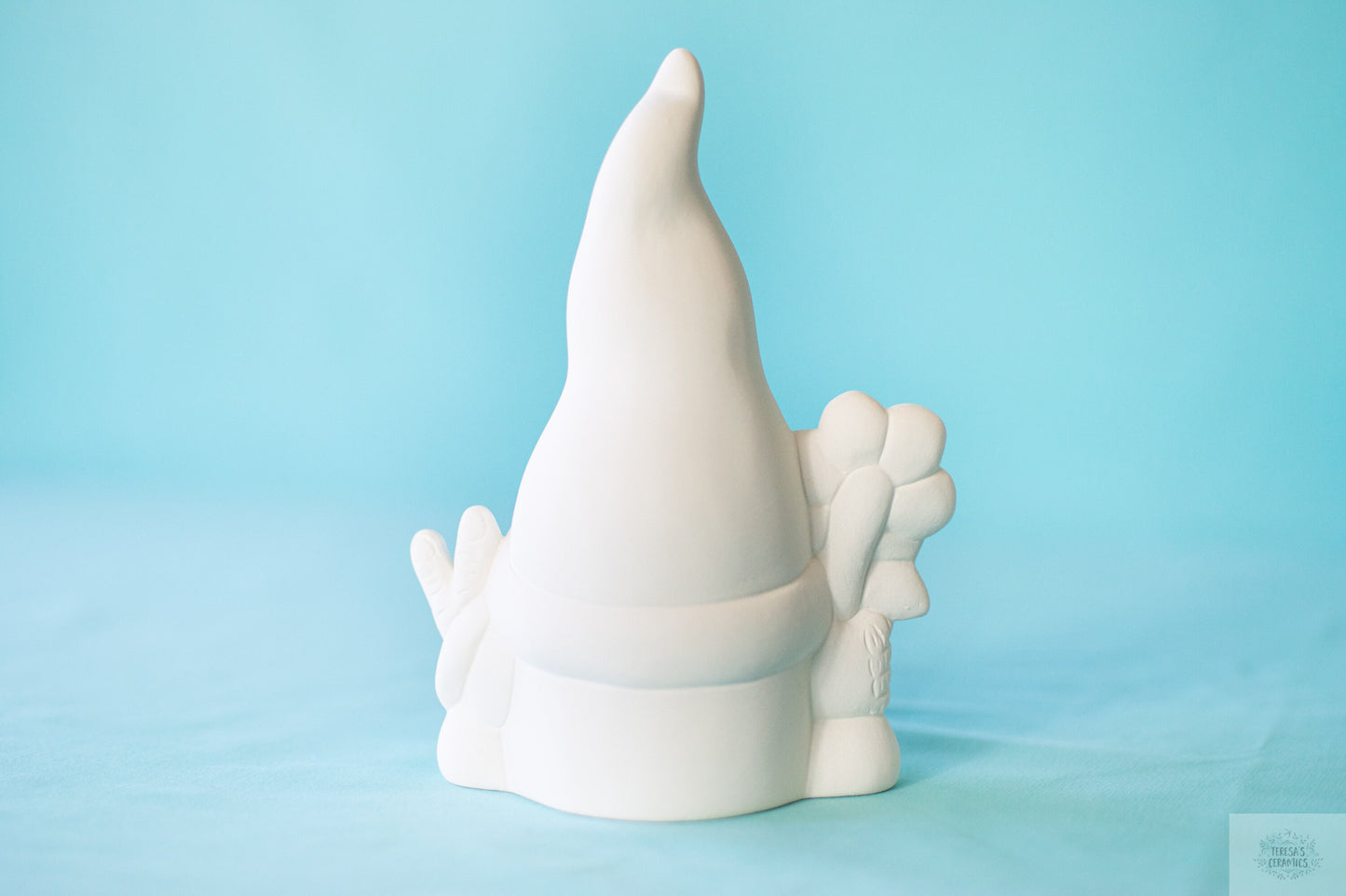 Bisque Garden Gnome - Nordic Gnome - Groovy Gnome - Forest Gnome - Cake Topper Gnome - Swedish Gnome