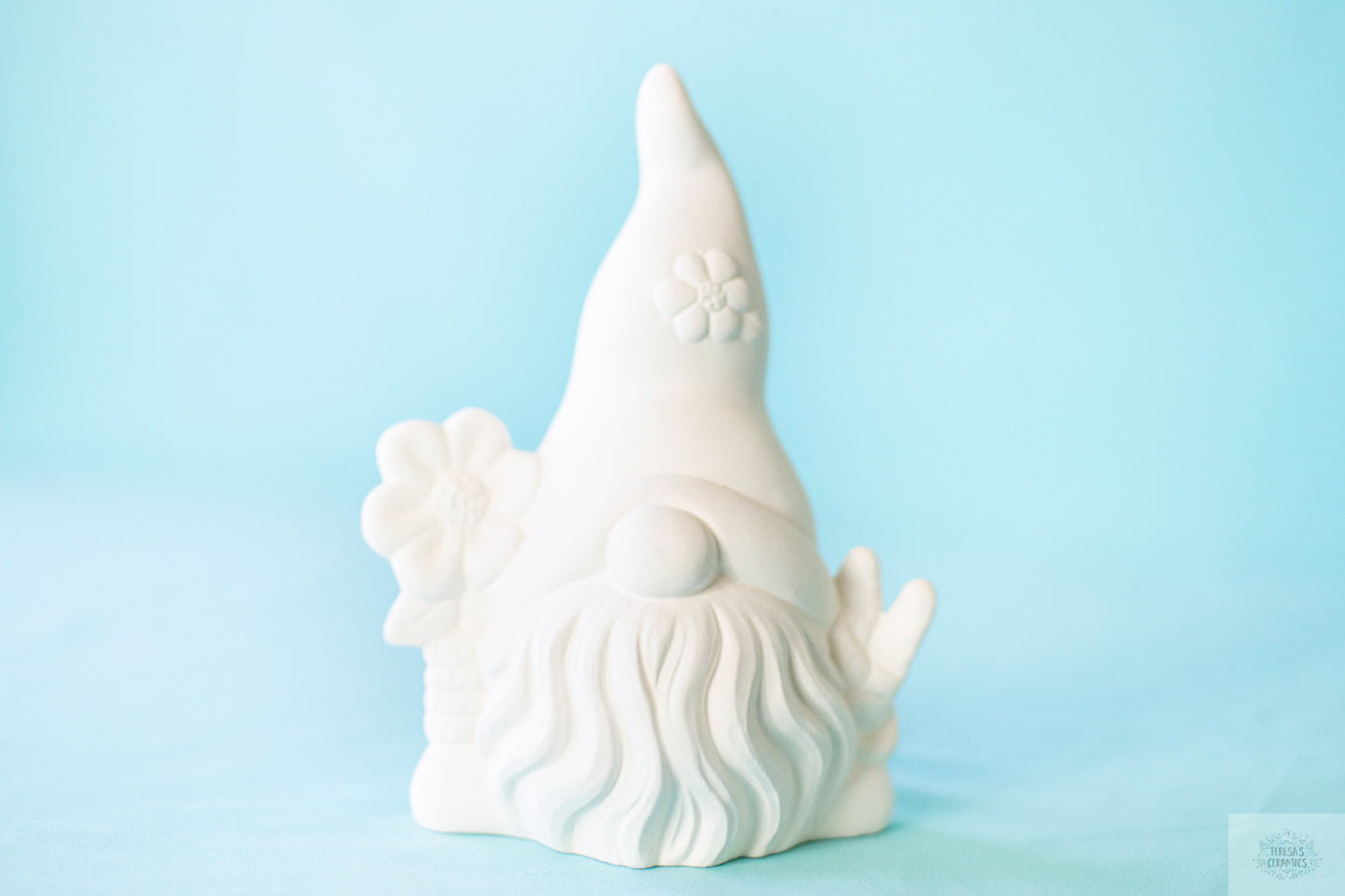 Bisque Garden Gnome - Nordic Gnome - Groovy Gnome - Forest Gnome - Cake Topper Gnome - Swedish Gnome