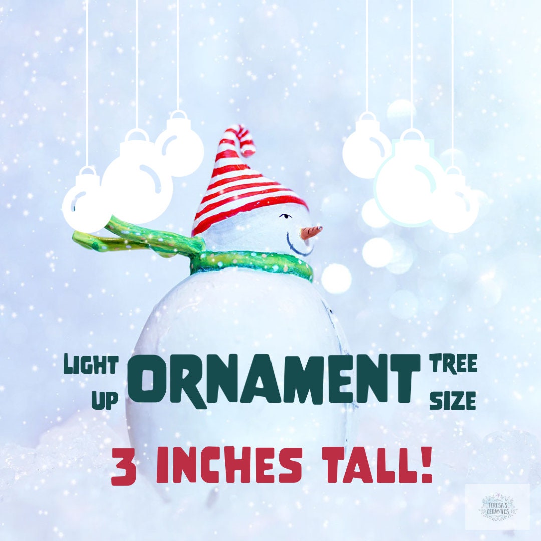 Light Up Ornament | Ceramic Mini Christmas Tree | Heirloom Holiday Gift