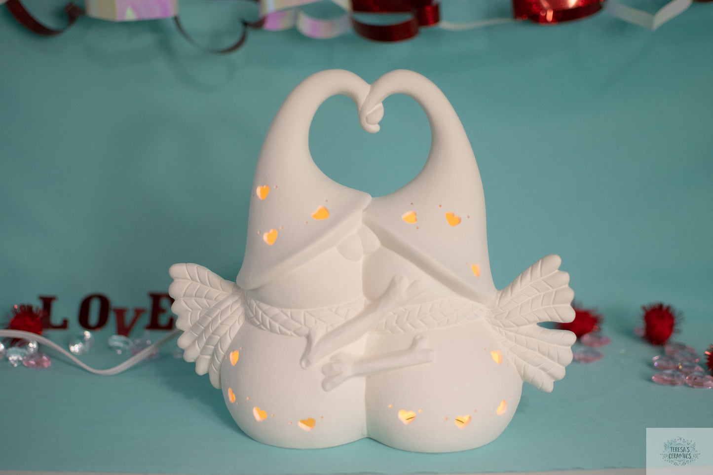 Valentine Snowmen | DIY Ceramic Kit | Paint Party | Ready To Paint