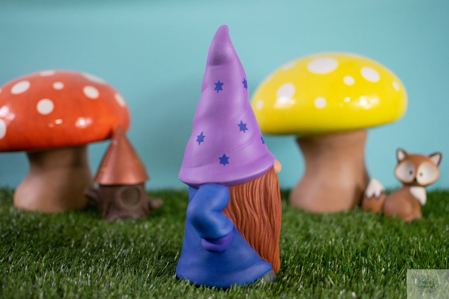 Whimsical Woodland Gnomes | Wizard Garden Gnome | Earthy Garden Gnome | Flower Garden Gnome | Fairy Garden Gonk | Scandinavian Style Gnomes