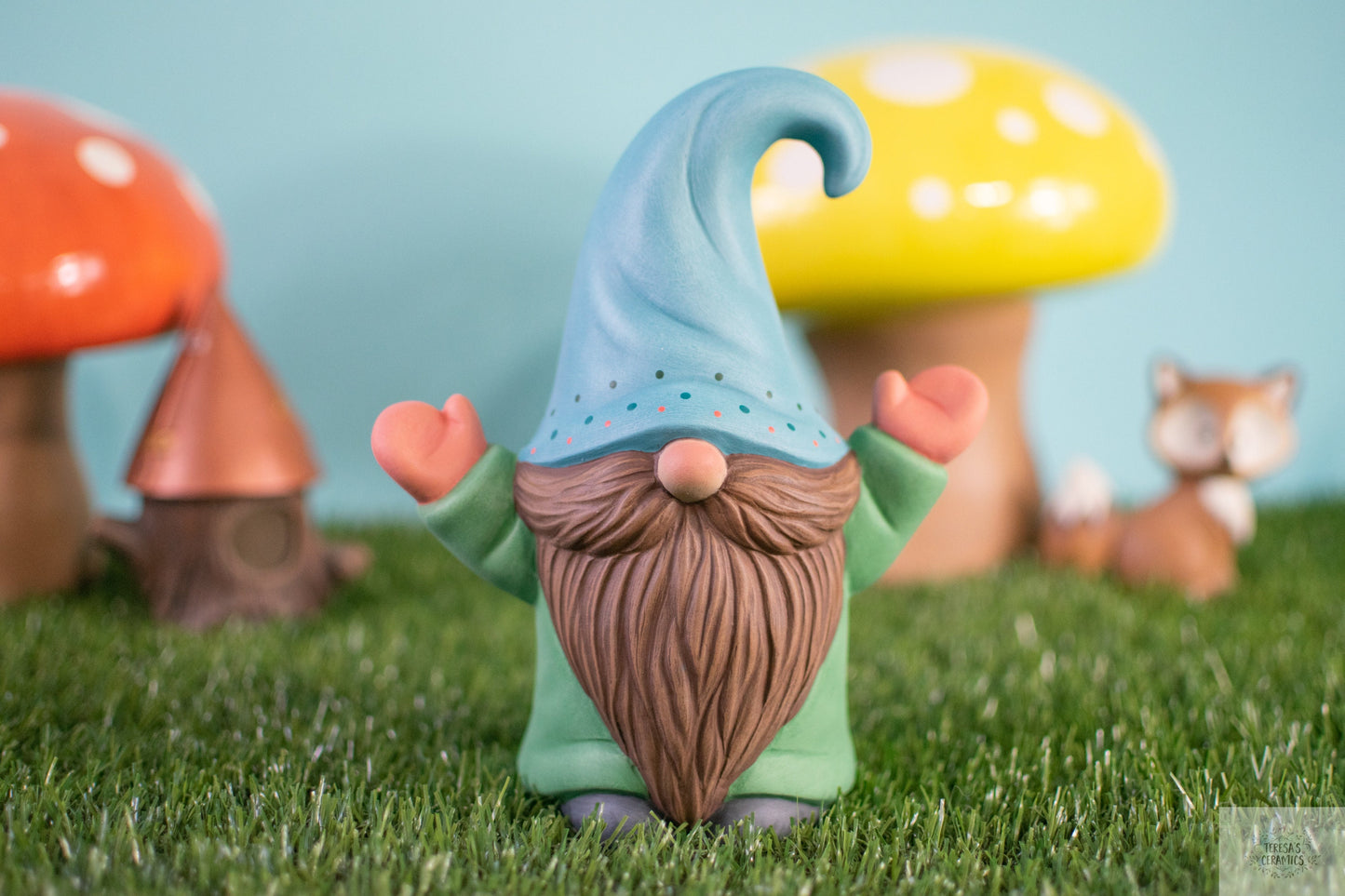 Whimsical Woodland Gnomes | Wizard Garden Gnome | Earthy Garden Gnome | Flower Garden Gnome | Fairy Garden Gonk | Scandinavian Style Gnomes