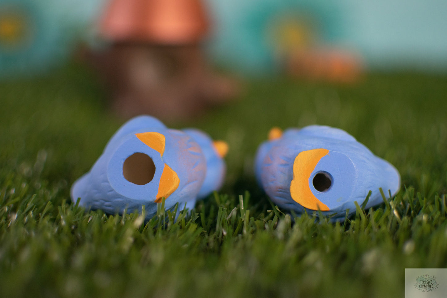 DIY Ceramic Birds- Paint it yourself - Bisque Blue Bird Couple