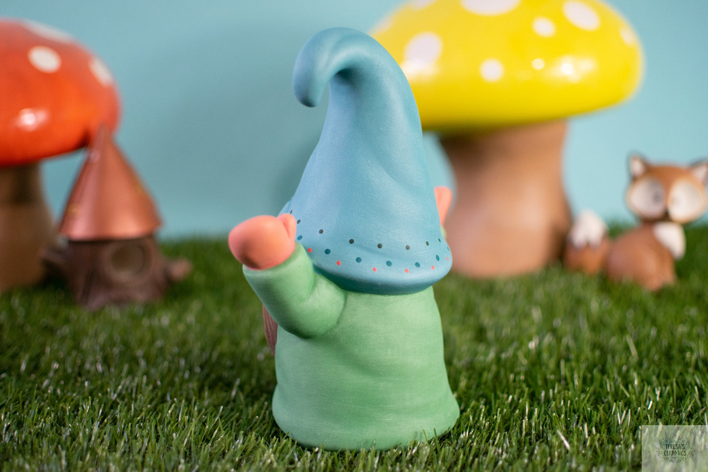 Whimsical Woodland Gnomes | Wizard Garden Gnome | Earthy Garden Gnome | Flower Garden Gnome | Fairy Garden Gonk | Scandinavian Style Gnomes