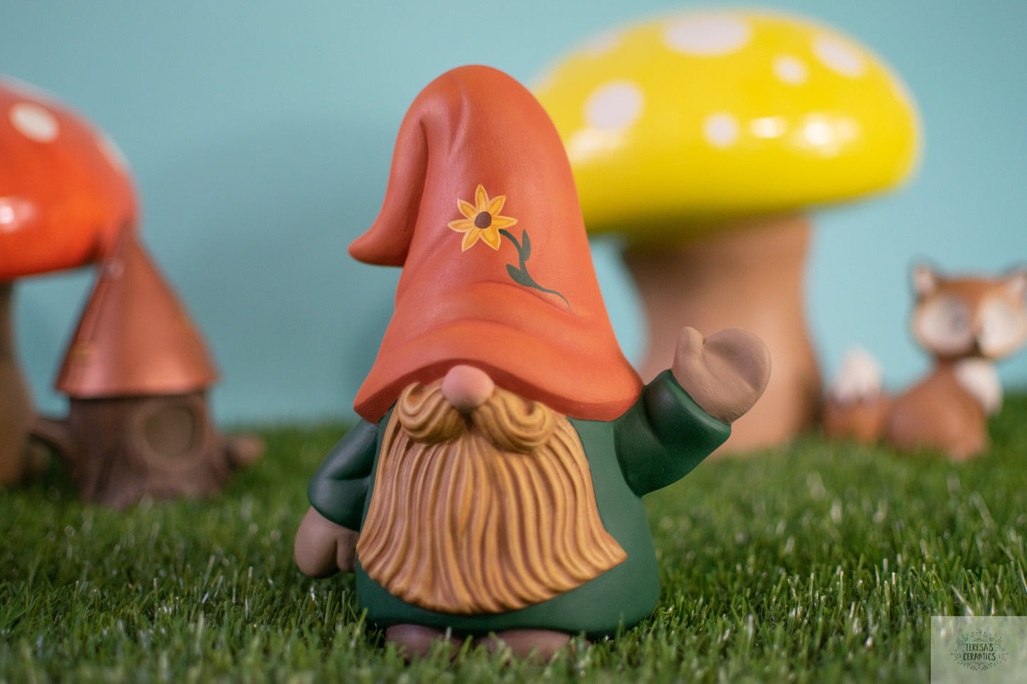 Whimsical Woodland Gnomes | Wizard Garden Gnome | Earthy Garden Gnome | Flower Garden Gnome | Fairy Garden Gonk | Scandinavian Style Gnomes