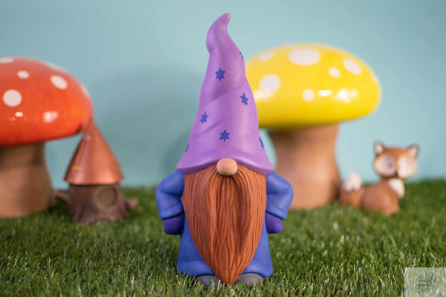 Whimsical Woodland Gnomes | Wizard Garden Gnome | Earthy Garden Gnome | Flower Garden Gnome | Fairy Garden Gonk | Scandinavian Style Gnomes