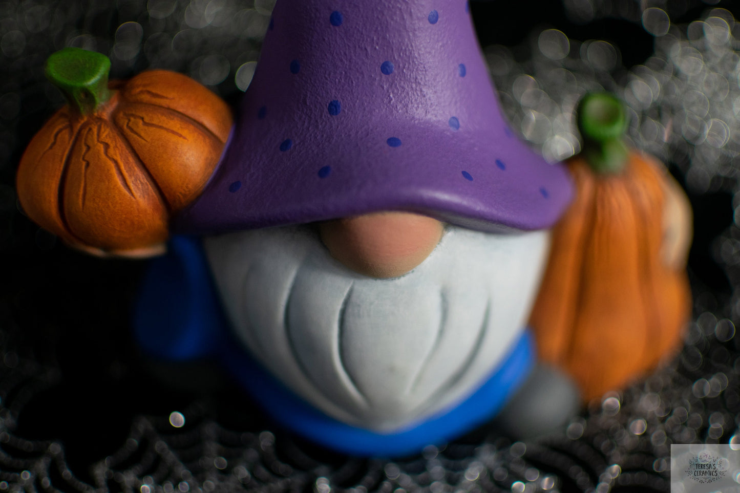 Candy Corn Gnome | Wizard Pumpkin Gnome | Halloween Garden Gnomes