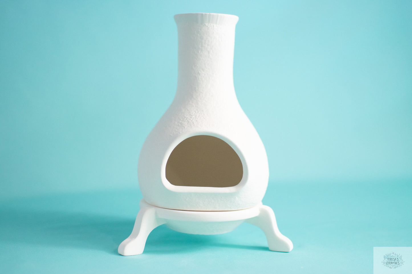 Bisque DIY Chimnea | Ceramic Chimney Candleholder | Chimnea Ready To Paint | Boho Chimnea