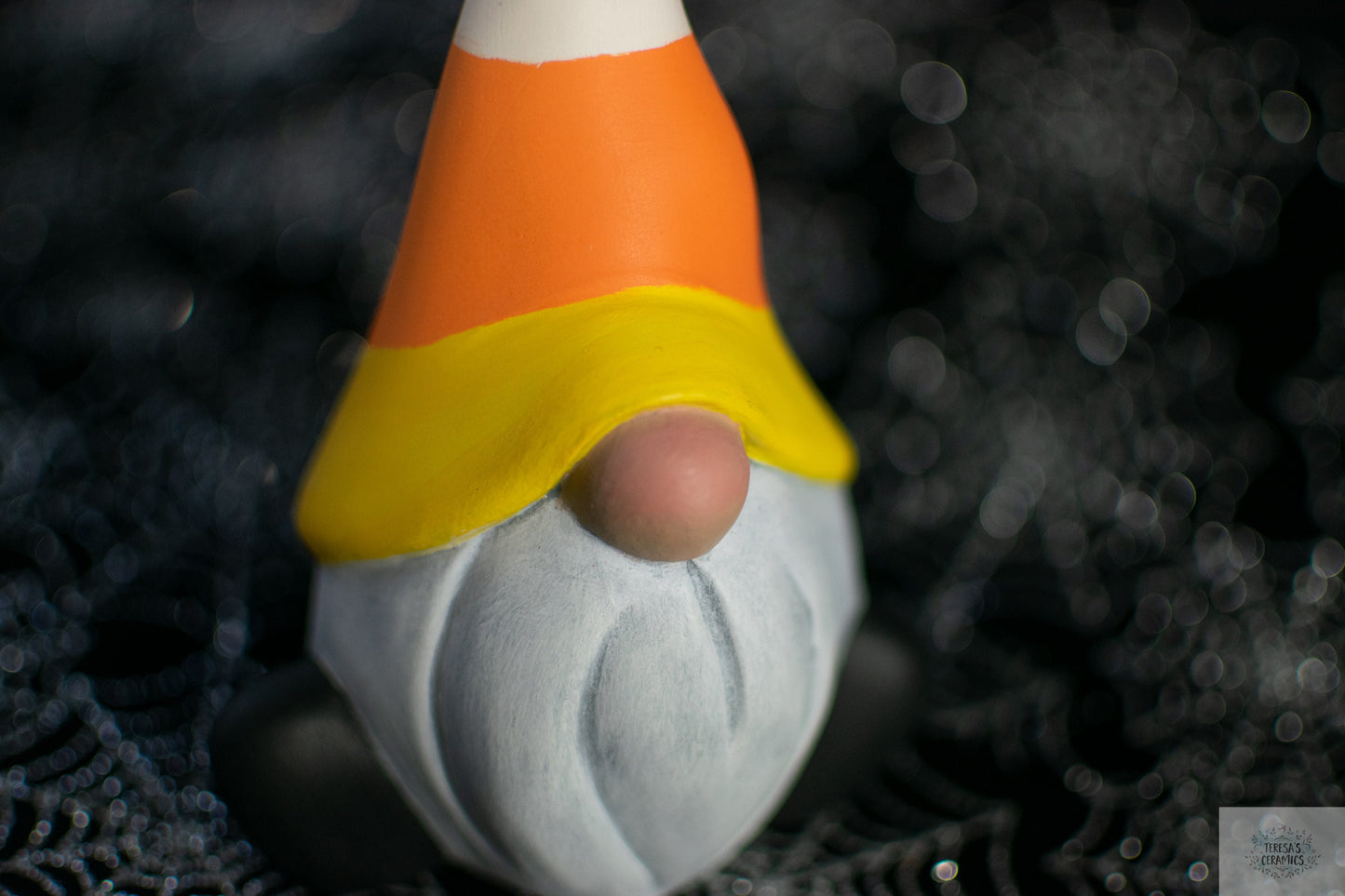 Candy Corn Gnome | Wizard Pumpkin Gnome | Halloween Garden Gnomes