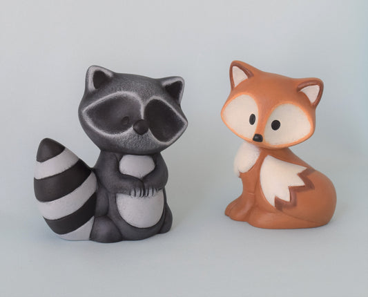 Ceramic Fox Small Size - For Fox Sake - Fox Home Decor - Woodland animals - Fox Baby Shower Decorations