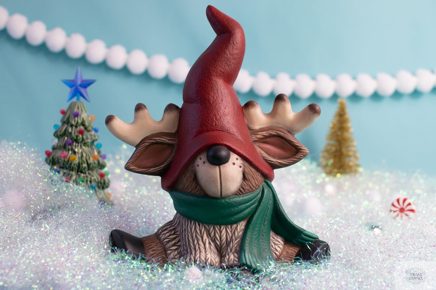 Reggie The Rustic Reindeer | Woodland Christmas Deer | Holiday Reindeer Gnome