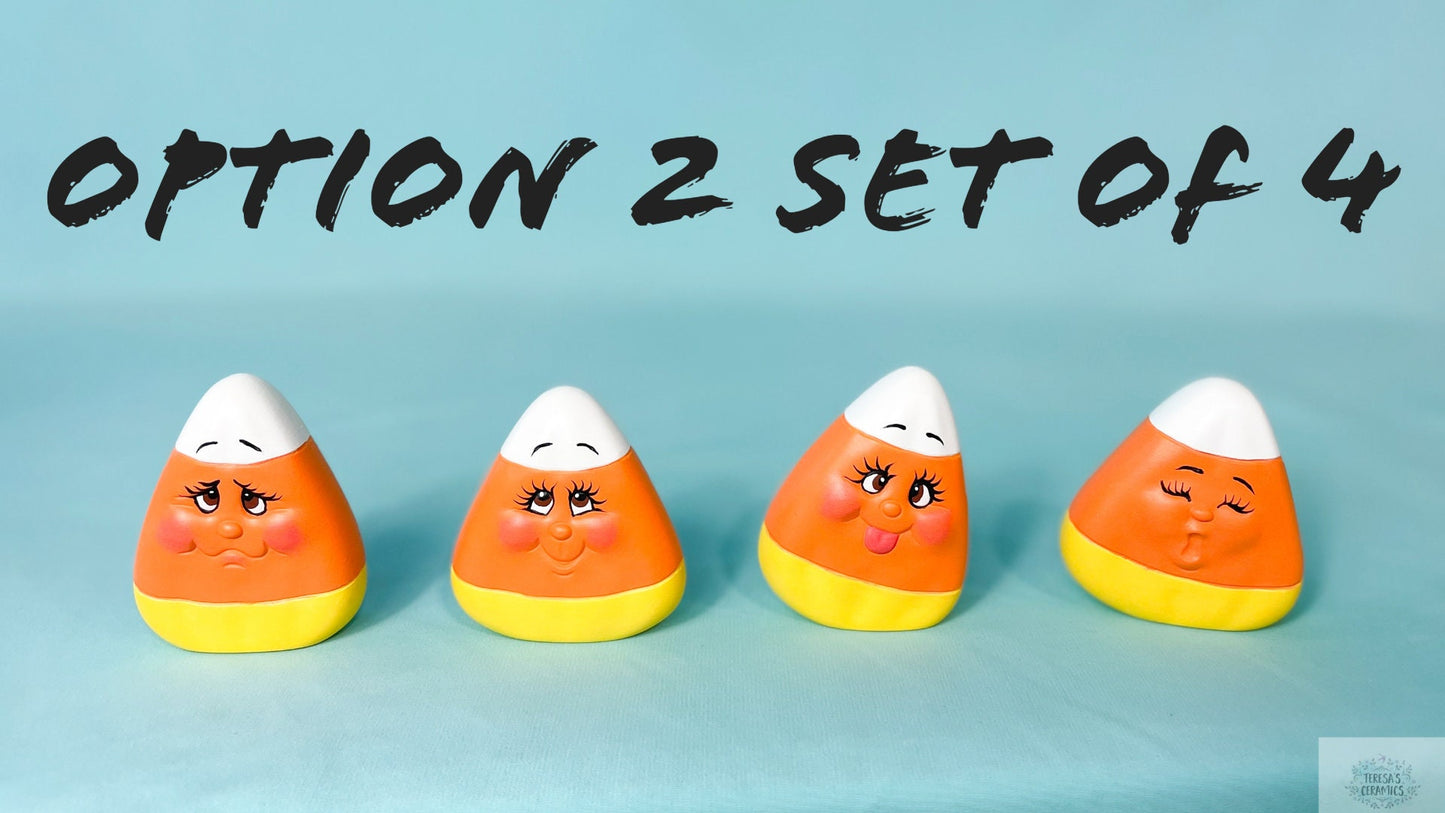 Candy Corn Cuties | Ceramic Fall Set | Halloween Decor