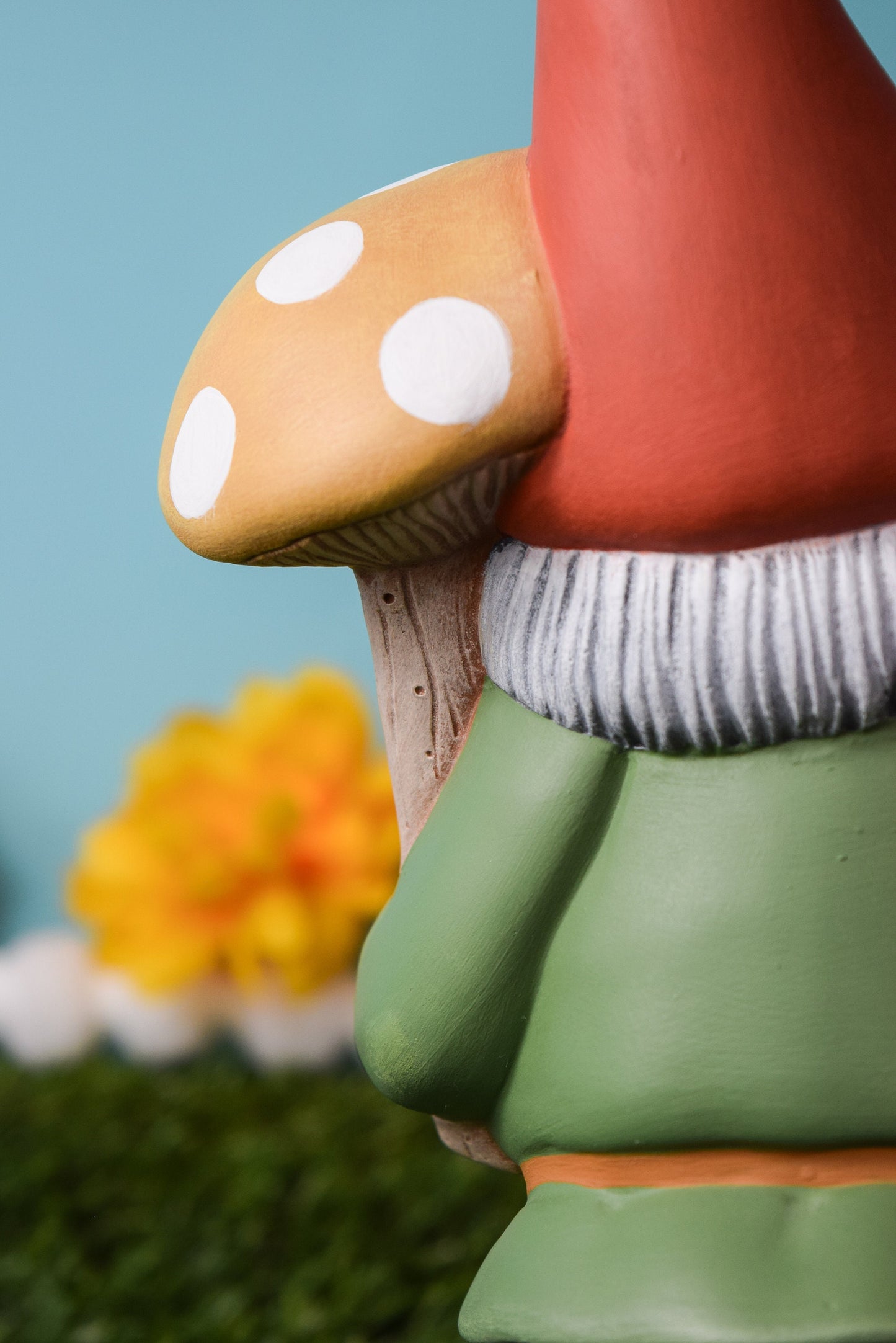 Mushroom Gnome Yard Art | House Warming Gnomes With Mushrooms | Gnome Yard Art | Mushroom Art | Retro Gnome | Fairy Garden | Good Vibes!