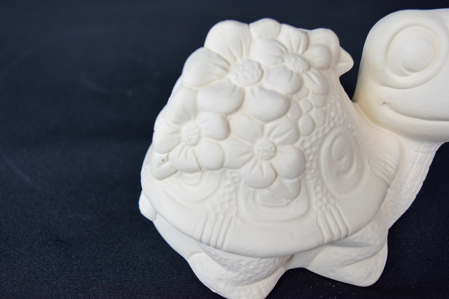 Small Flower Turtle | Unpainted Ceramic Bisque | Turtle Painting Kit | Kid's Paint Party | Cute Flower Turtle | Clay Magic | DIY Crafts