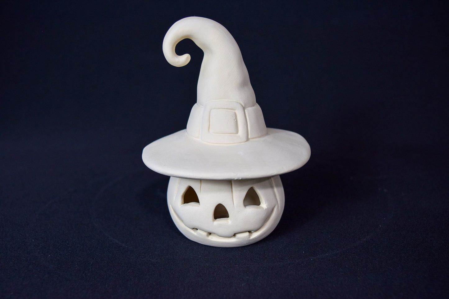 Set of 3 Unpainted Ceramic Witch Hat Pumpkins | Halloween Paint Party | Do It Yourself Crafts | Halloween Decor | Fall Decor | DIY Kid Craft