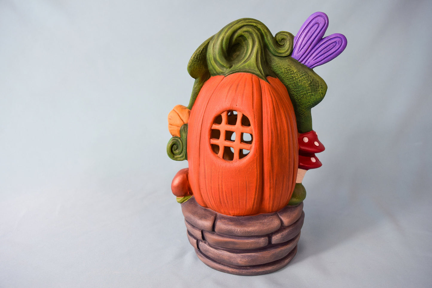 Pumpkin Fairy House | Halloween Fairy Garden | Big Pumpkin Cottage | Spooky Fairy House | Fall Fairy Garden Accessories