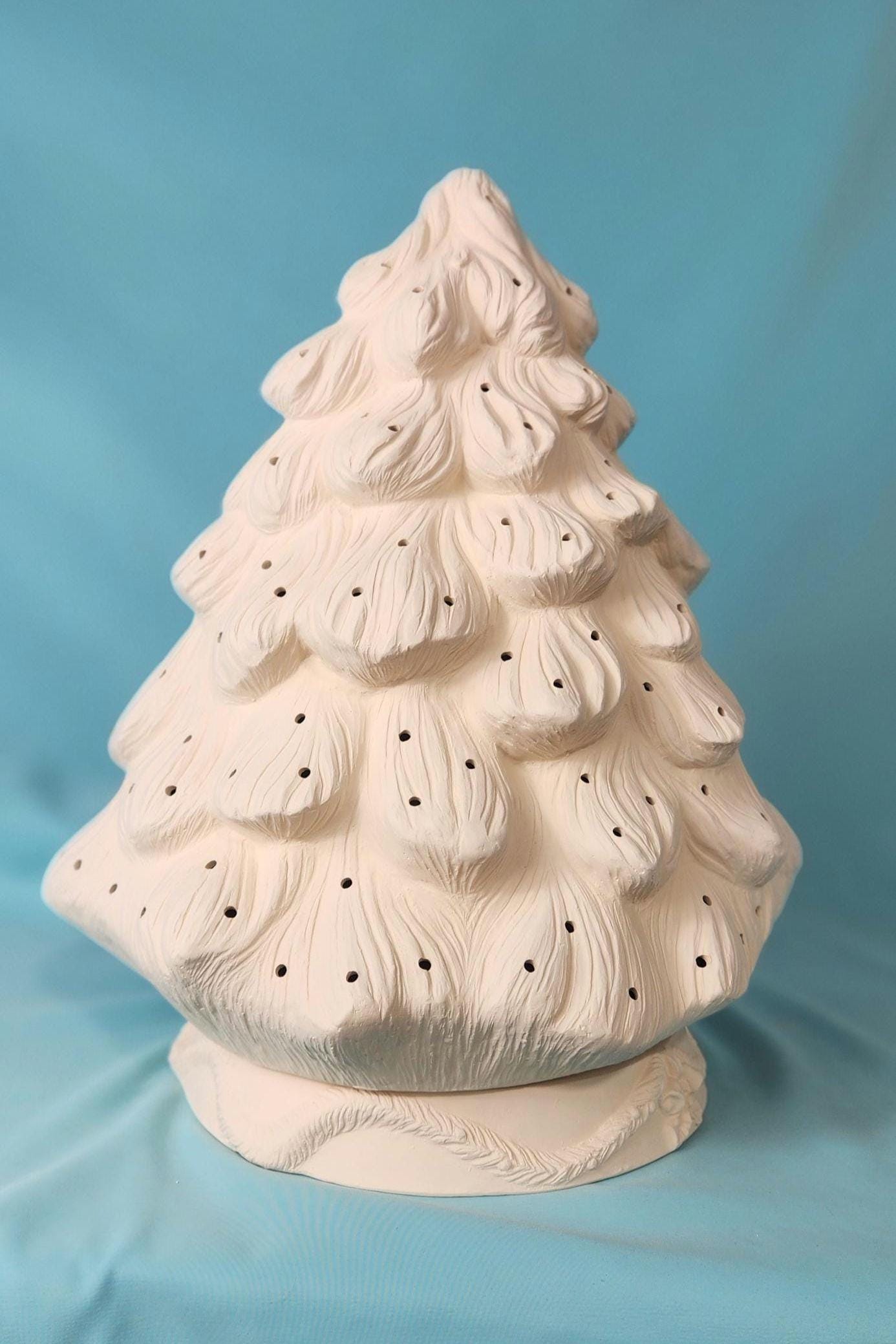 Majestic Bisque Father Christmas Tree | Paint Your Own Ceramic Santa Tree