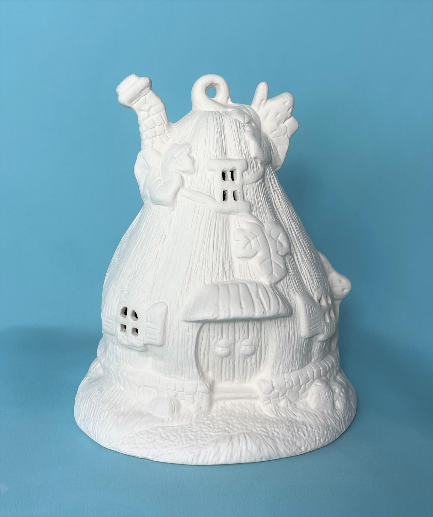 5 Ceramic Bisque Fairy Houses | Do It Yourself Ceramics - Painting Project - Unfinished Ceramics | Paint Party | Bisque Finish Yourself