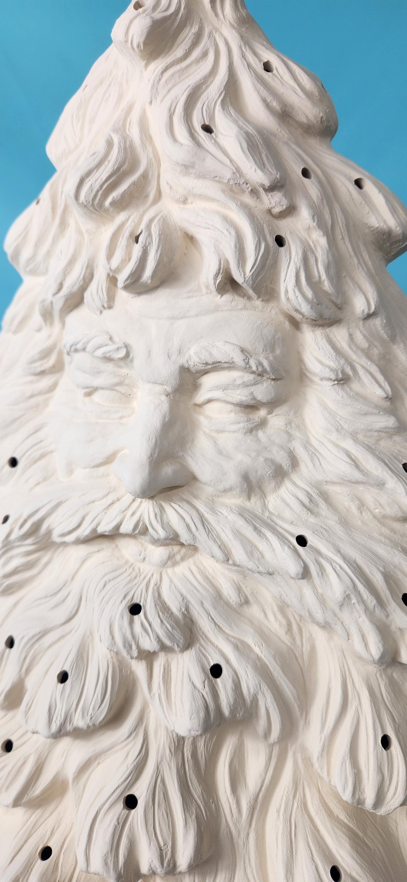 Majestic Bisque Father Christmas Tree | Paint Your Own Ceramic Santa Tree