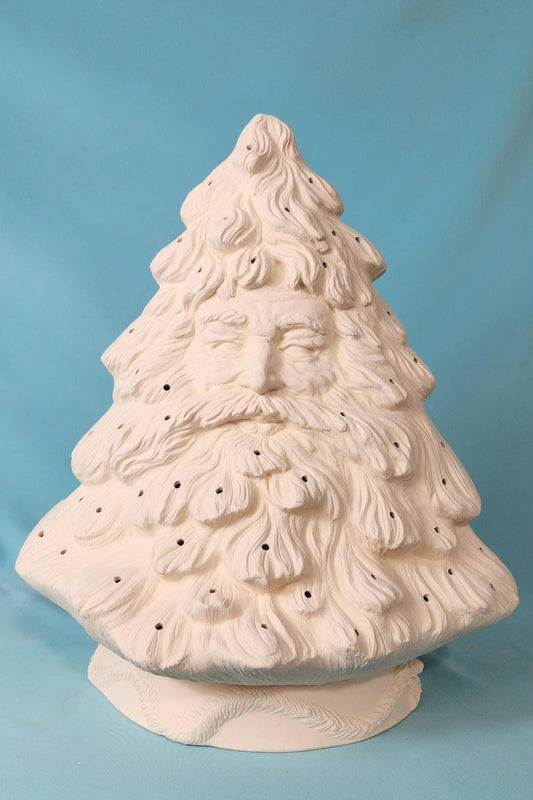 Majestic Bisque Father Christmas Tree | Paint Your Own Ceramic Santa Tree