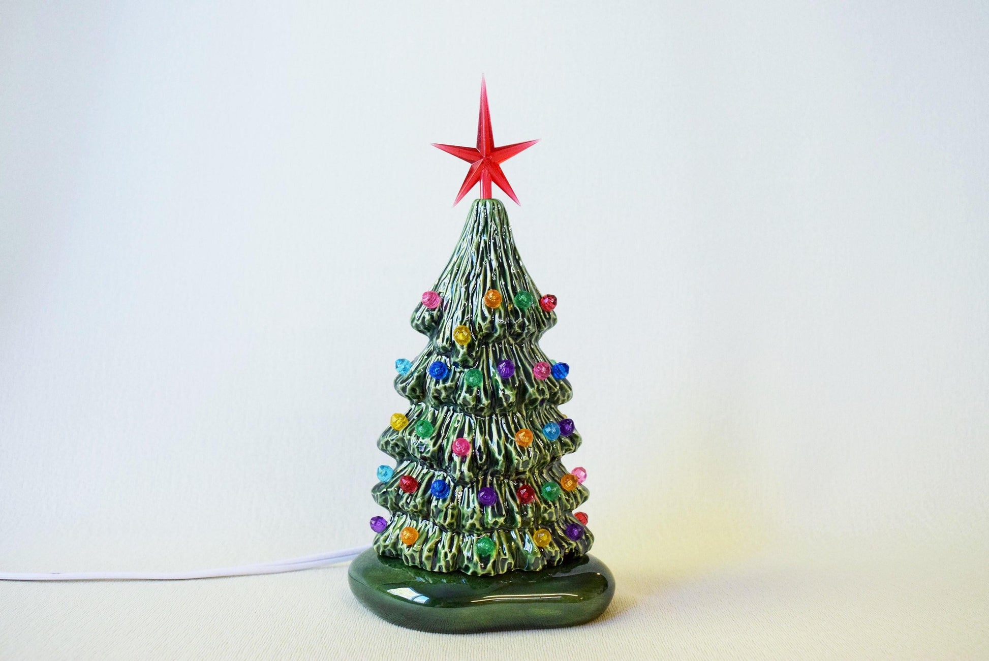 Ceramic Christmas tree in bisque - 5.75 inches tall - DIY - Teresa&#39;s Ceramics