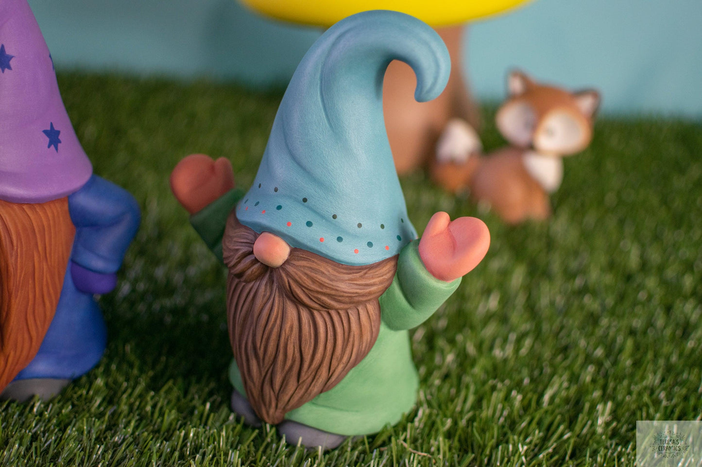 Whimsical Garden Gnomes | Woodland Garden Gnomes | Select Your Style - Teresa&#39;s Ceramics