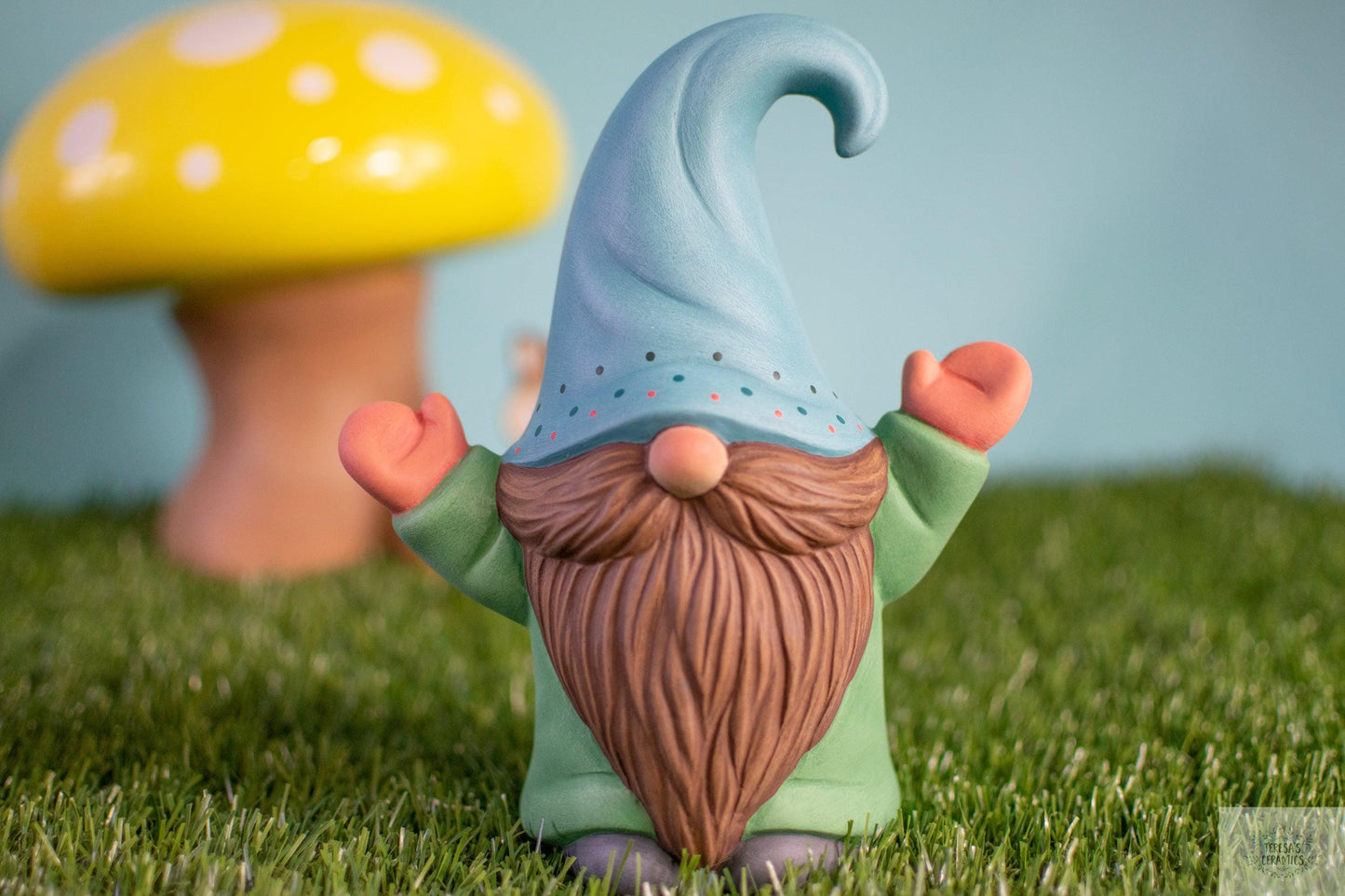 Whimsical Garden Gnomes | Woodland Garden Gnomes | Select Your Style - Teresa&#39;s Ceramics