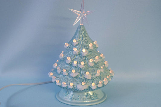 Ceramic Christmas Tree | Snowy Fur Branches - Teresa&#39;s Ceramics