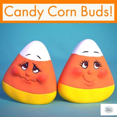 Candy Corn Cuties | Halloween Candy Decor - Teresa&#39;s Ceramics