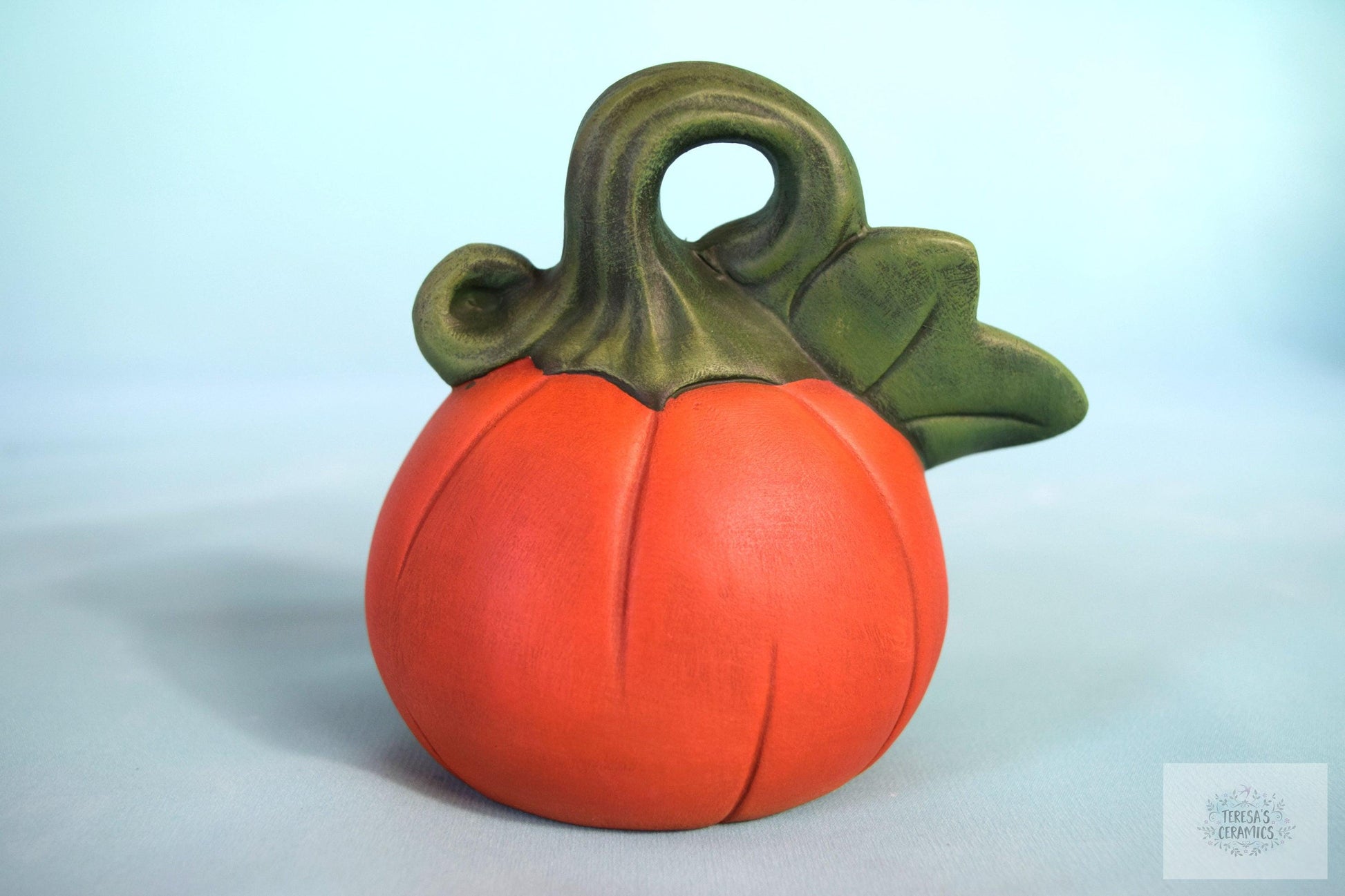 Pumpkin | Tea Light Lantern - Teresa&#39;s Ceramics