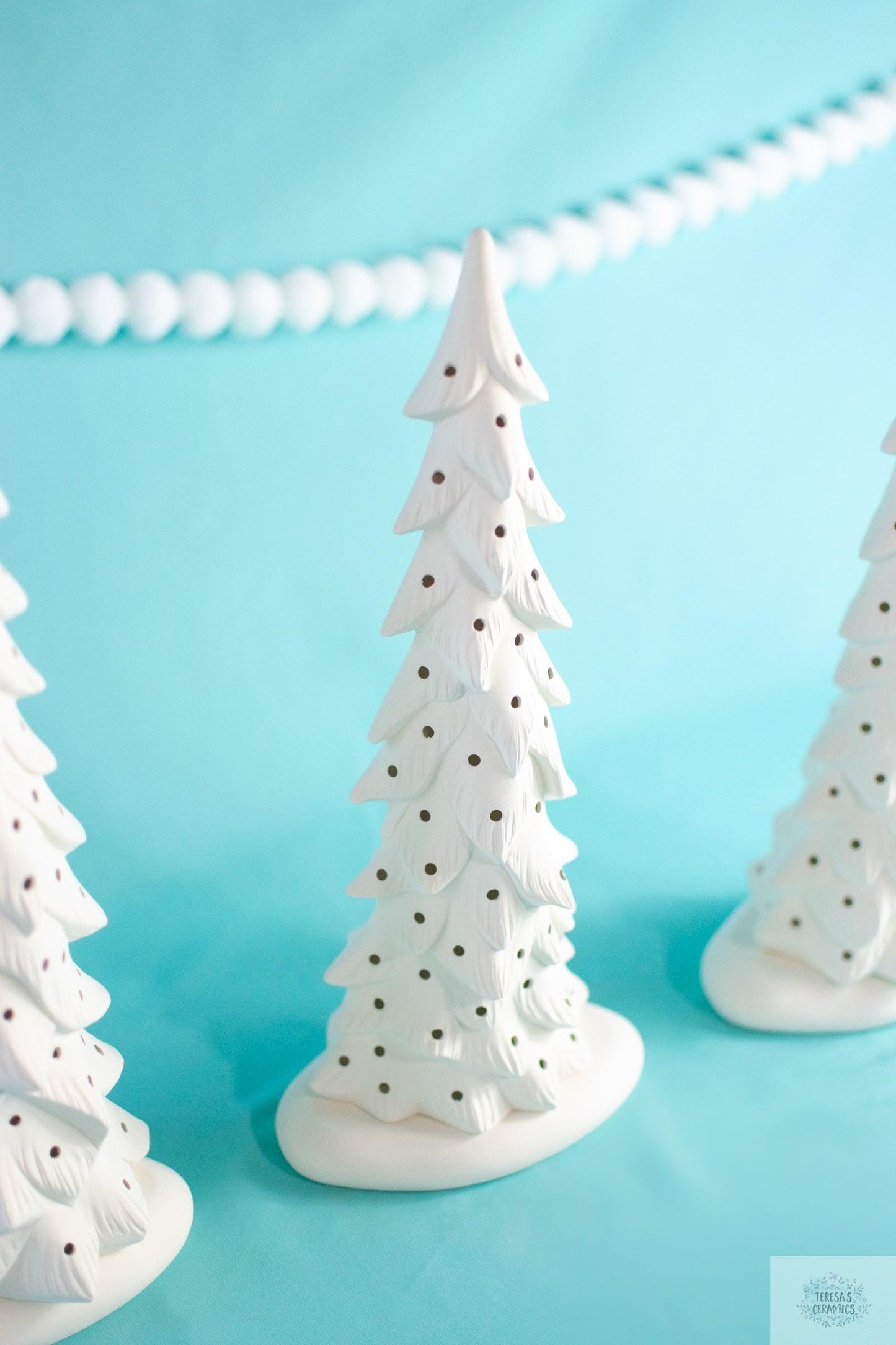 Bisque Wispy Tree | Ceramic Christmas Tree | DIY Gift Idea | Select Your Size + Style - Teresa&#39;s Ceramics