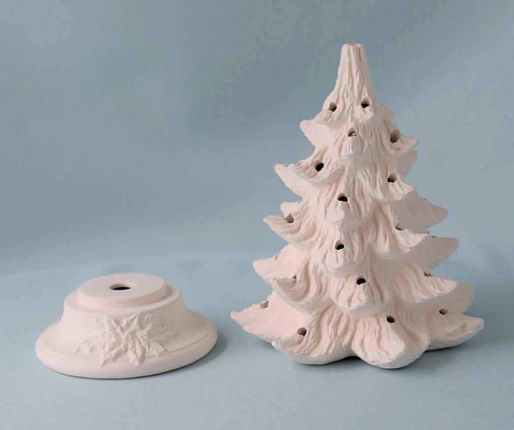 DIY Bisque Ceramic Christmas Tree | 8&quot; | Ready To Paint - Teresa&#39;s Ceramics