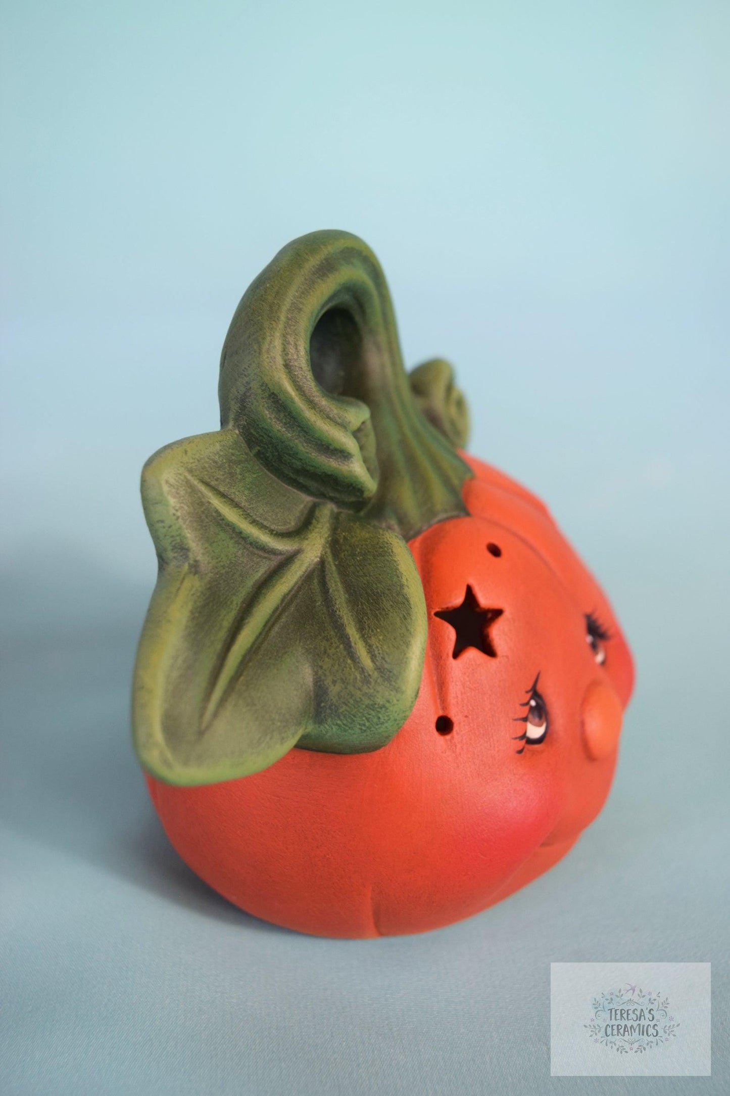 Pumpkin | Tea Light Lantern - Teresa&#39;s Ceramics