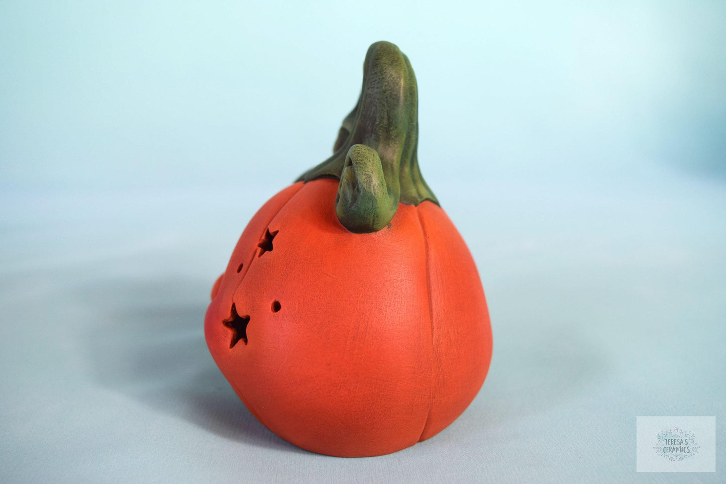 Pumpkin | Tea Light Lantern - Teresa&#39;s Ceramics