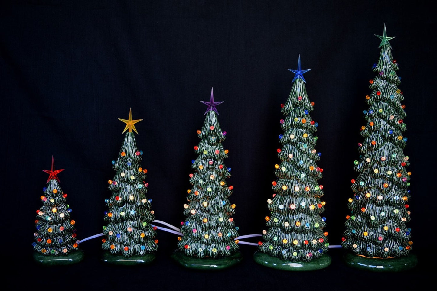 Ceramic Christmas tree in bisque - Slim Christmas Tree - 13 inches tall - Ready to paint - Painting project - DIY ceramics